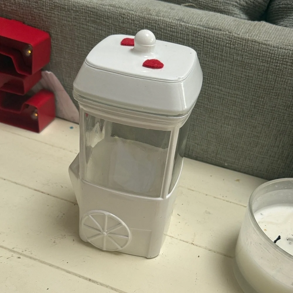 Valentine White and Red Decorative Container